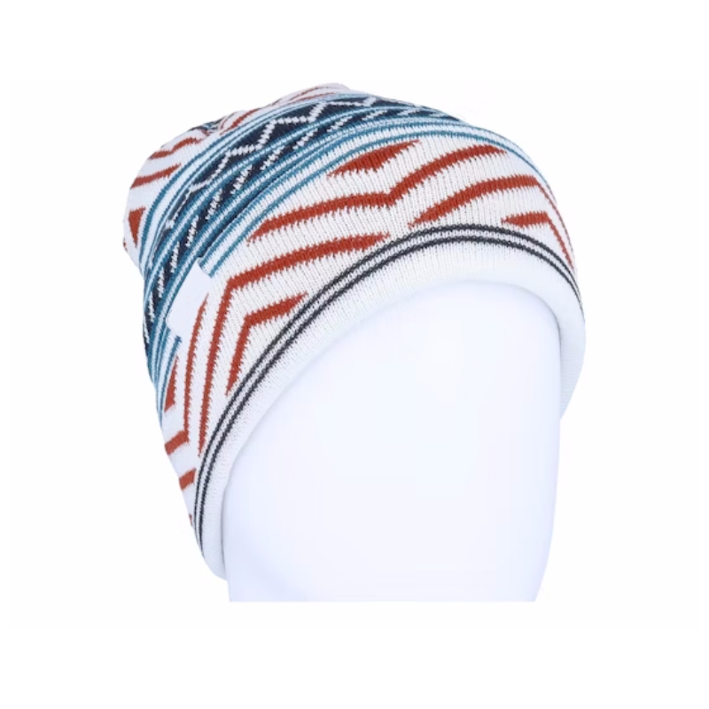 2025 Fashion Zigzag Striped Winter Stretchy Knit Beanie Hats Soft Warm for Men Women Lightweight Stylish Unisex Cuffed Beanies