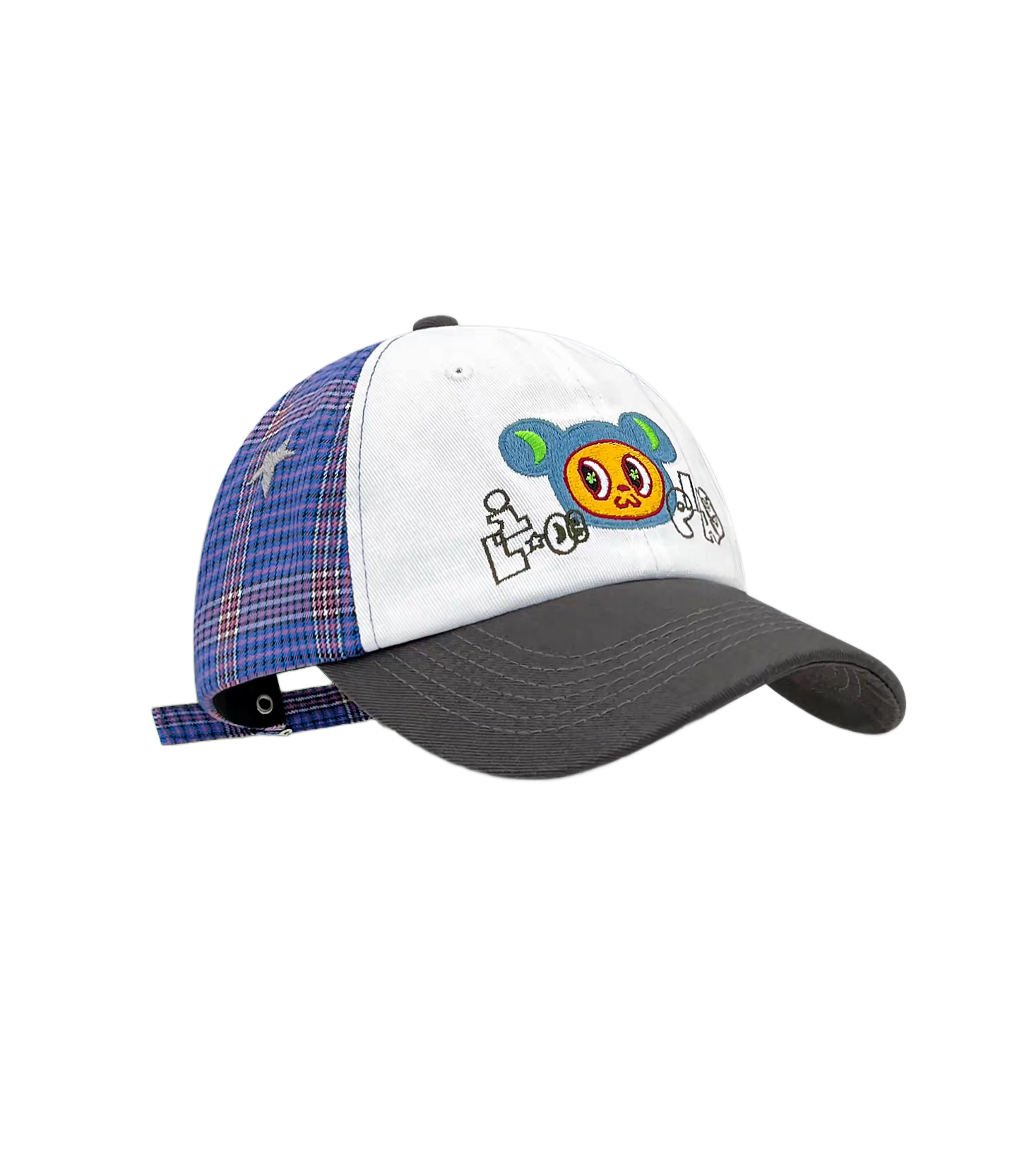 2026 New Cute Star Big Ear Mouse Color Block Baseball Cap Unisex Four Seasons Vintage Sporty Twill Casual Versatile Dad Hat