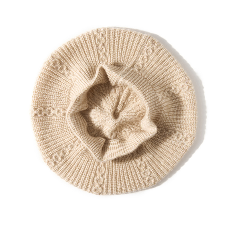 2025 Autumn Winter New Women's Beret Warm Ear-Protecting Hat Fashionable and Casual Outdoor Knitted