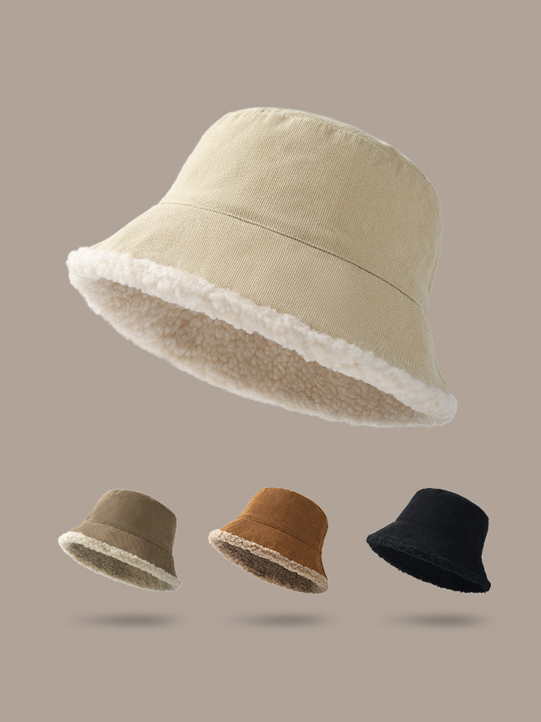 Polyester/Wool Blend Adjustable Winter Fishing Cap for Women-Outdoor Warm Hat