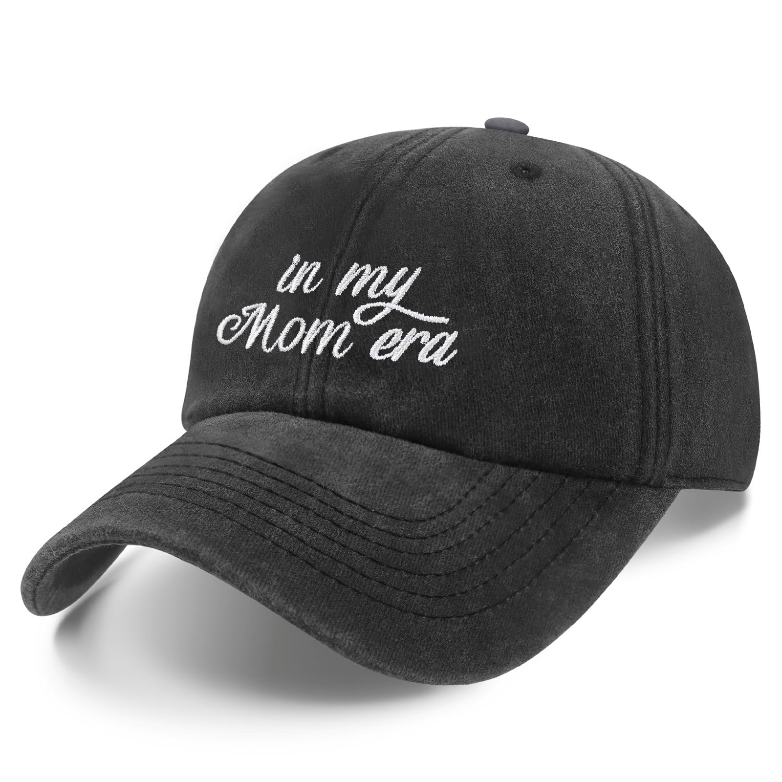 Mama Hat - Embroidered in My Mom Era Hat Gery Baseball Cap for Women, New Mommin Gifts Adjustable Cotton Perfect for Everyday