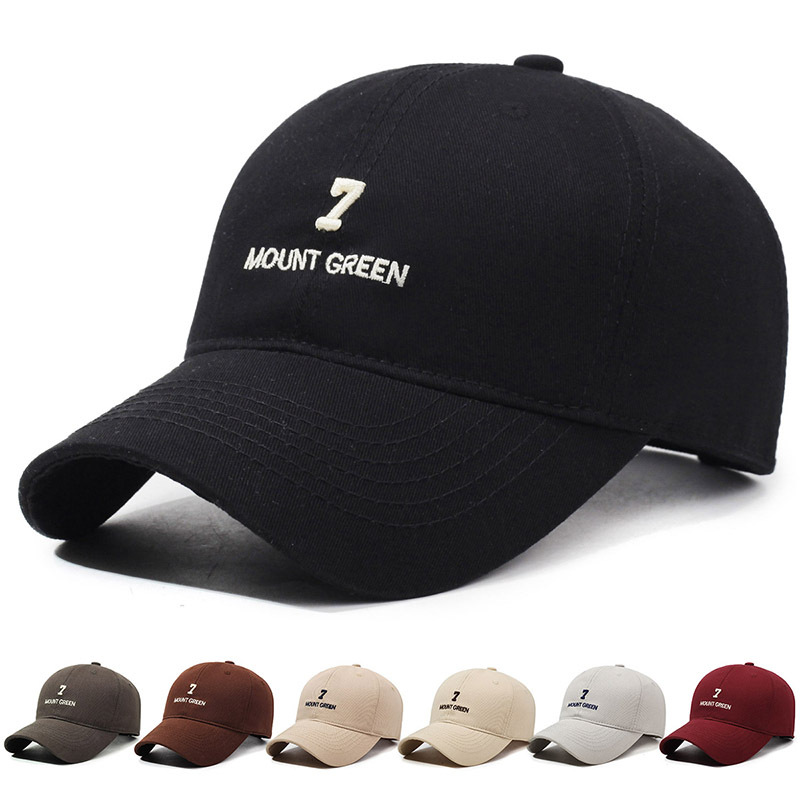 Spring and Autumn Men's Soft Top Baseball Cap - Outdoor Leisure Sun Protection Hat - Embroidered Digital Washed Baseball Cap