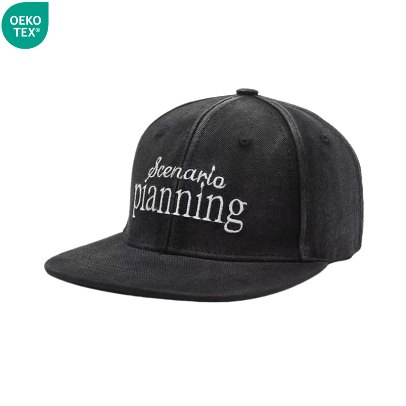 Unisex Flat Brim High Quality Snapback Cap Custom Logo Embroidery Vintage Hip Hop Style Casual Outdoor Use Fashionable