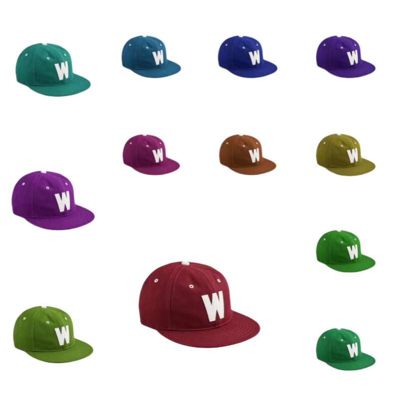 High Quality 6 Panel Wool Snapback Baseball Cap Custom Felt Logo Men Women Adjustable Unstructured Cap Wholesale