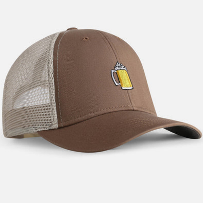 Custom Logo Unisex 5-Panel Mesh Baseball Hat with 3D Embroidery Patches Breathable Waterproof Fabric for Outdoor Travel Summer