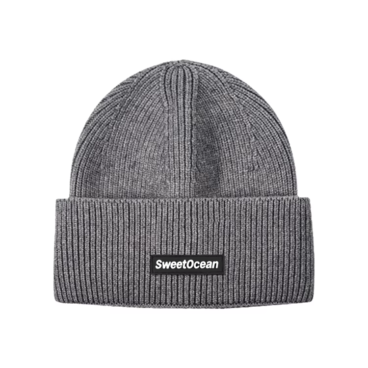 Unisex Custom Winter Knitted Cuffed Beanie Hat Wholesale Custom Logo Cotton Digital Printing Free Size for Business Scene