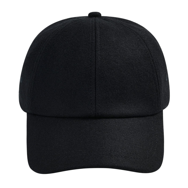 High Quality Wool Baseball Cap for Men Women Custom Logo Unstructured Outdoor Vintage Hat Metal Buckle Closure Popular Design