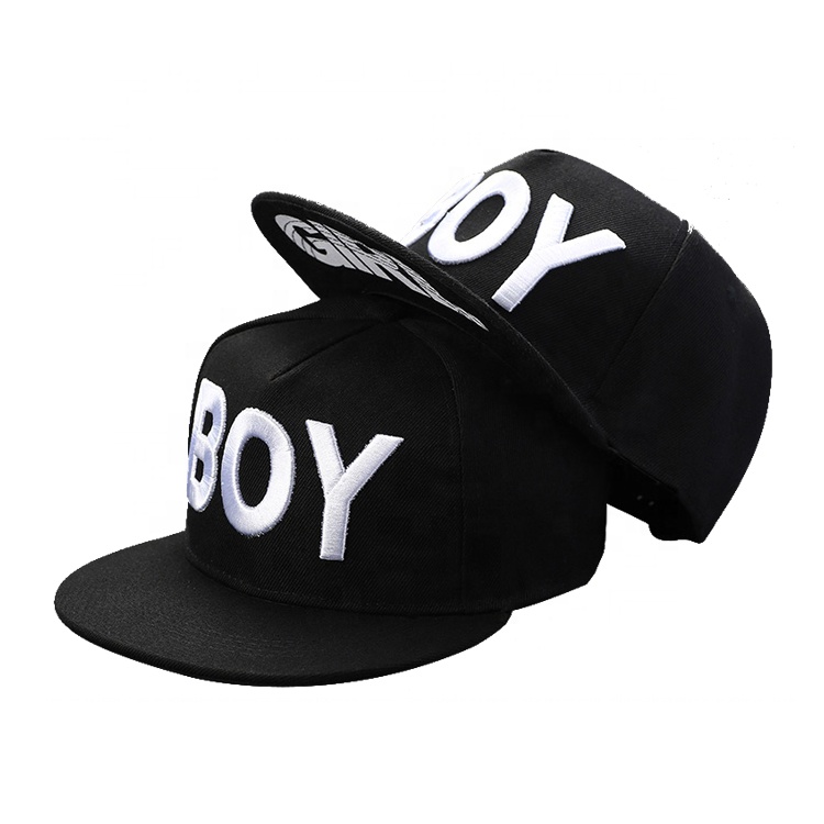 Unisex High Quality 3D Embroidered Snapback Cap Customizable Flat Brim Hat New Style Y2K Cartoon Character Pattern Outdoor Use