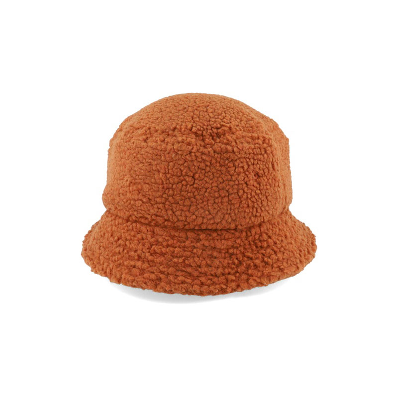 Custom Logo Winter Bucket Hats with Wide Brim Keep Warm Lamb and Polar Fleece for Men Women Children