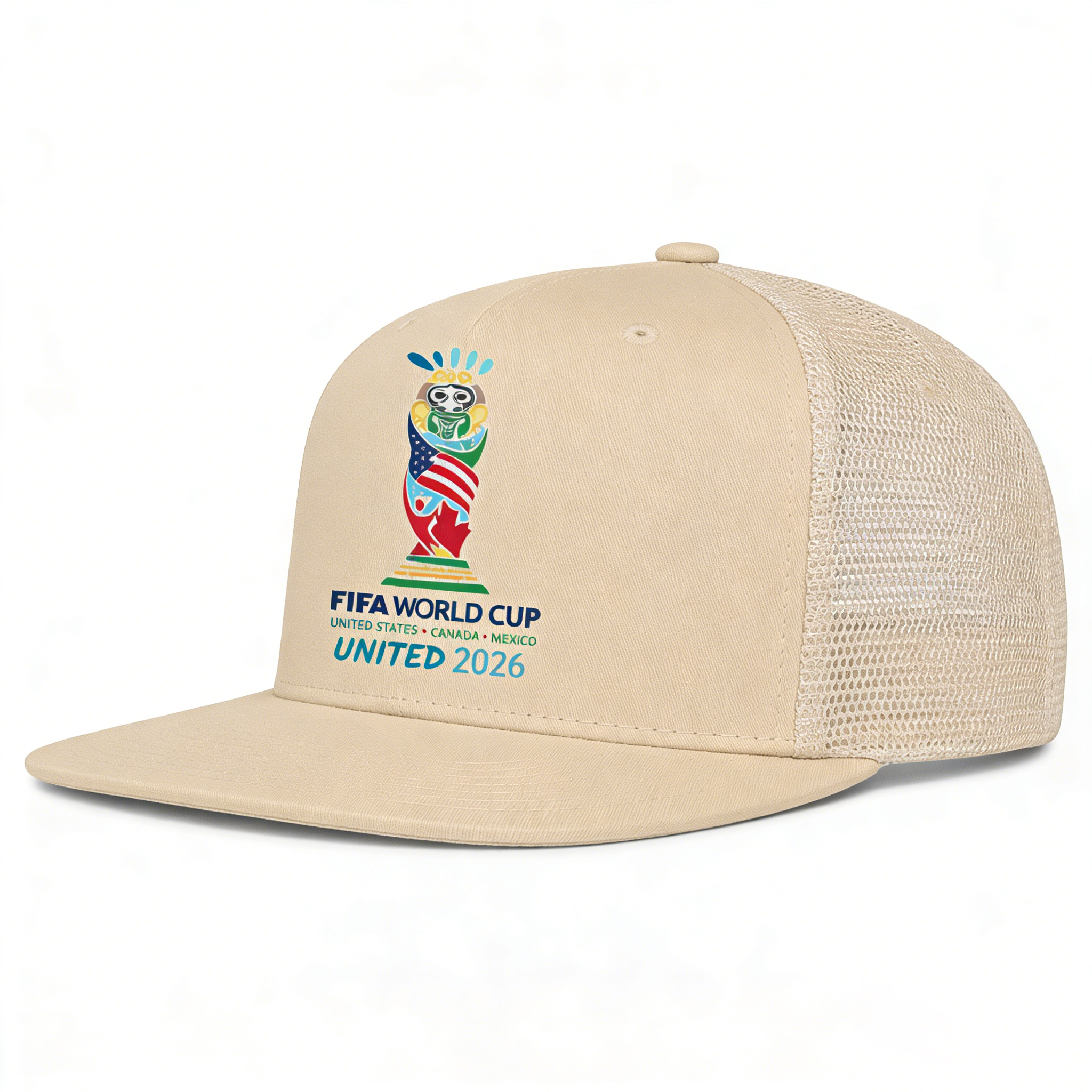 FIFA World Cup 2026 Hat with Embroidered Gray Adjustable Cotton Denim Baseball Cap