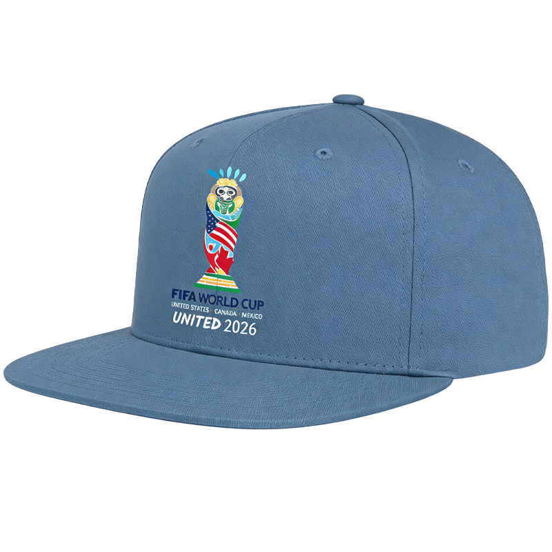 FIFA World Cup 2026 Hat with Embroidered Gray Adjustable Cotton Denim Baseball Cap