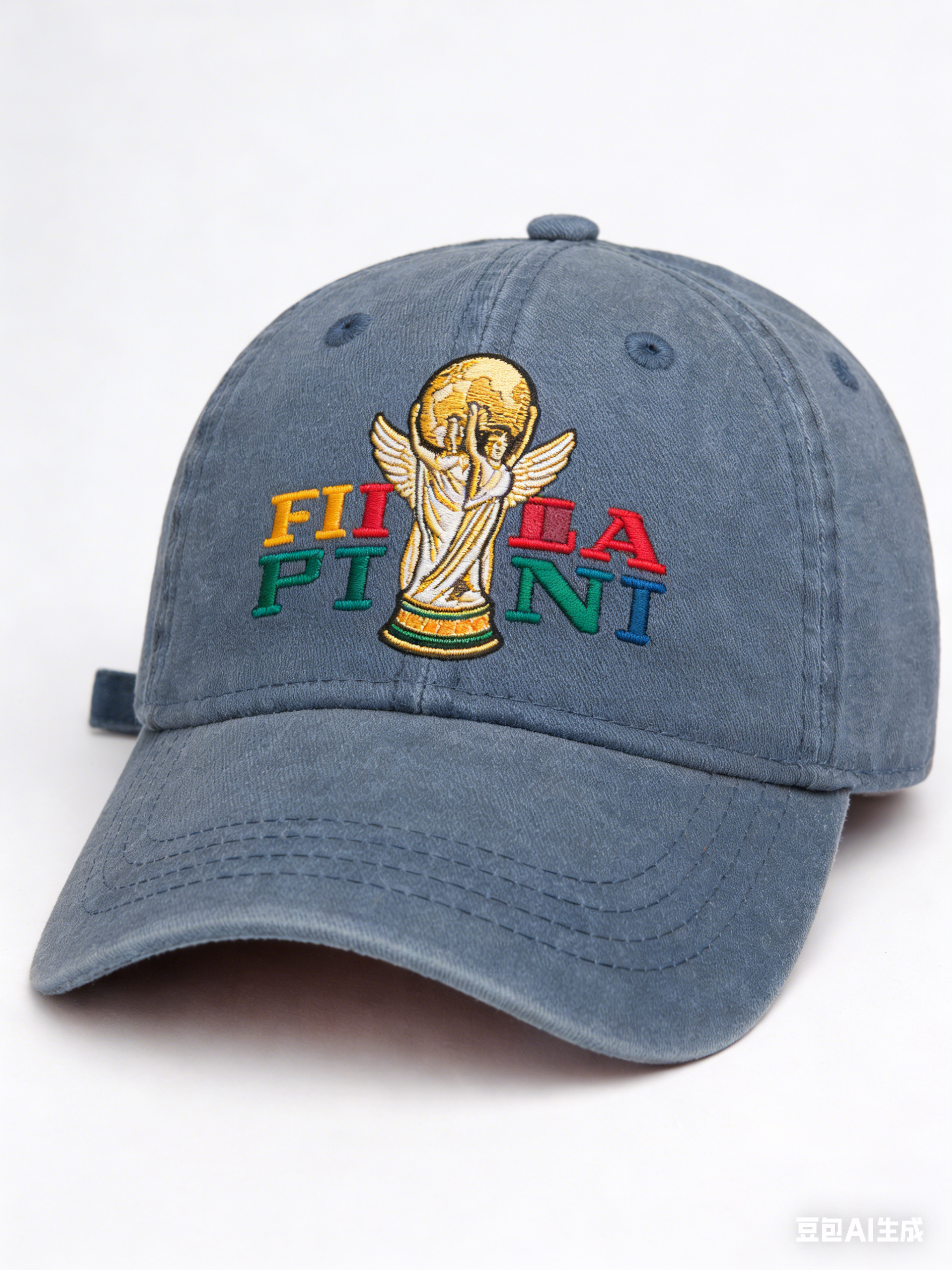 FIFA World Cup 2026 Hat with Embroidered Gray Adjustable Cotton Denim Baseball Cap