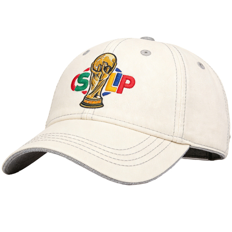 FIFA World Cup 2026 Hat with Embroidered Gray Adjustable Cotton Denim Baseball Cap
