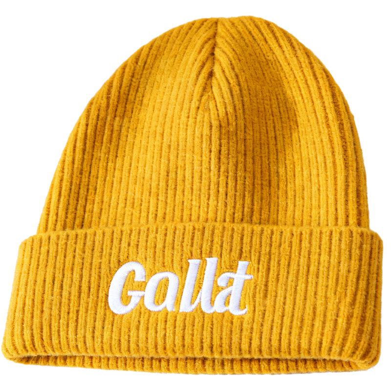 Custom Women's Embroidered Wool Warm Ribbed Winter Knitted Hats