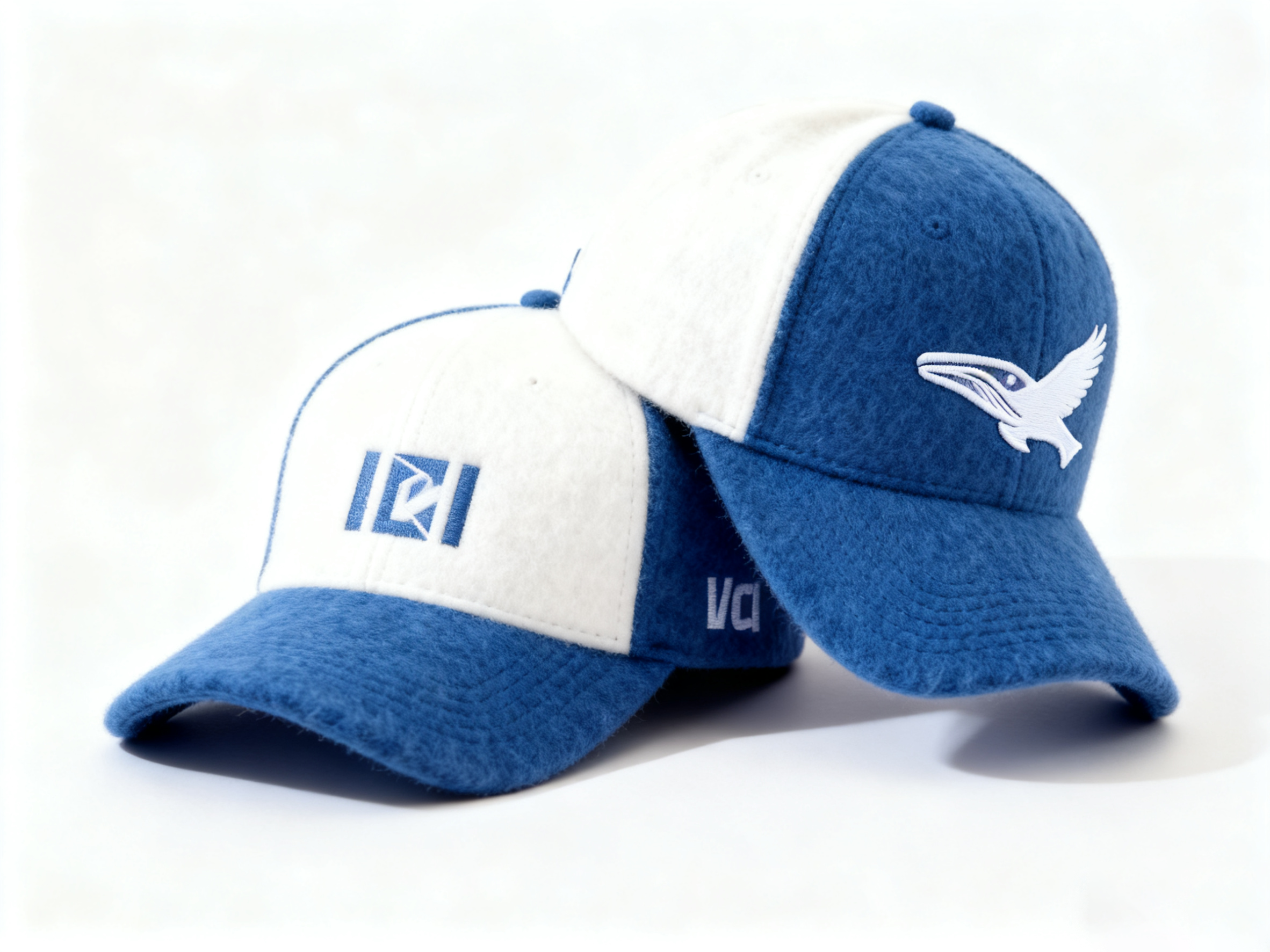 Custom Embroidered Gray Snapback Adjustable Wool Blend Baseball Cap