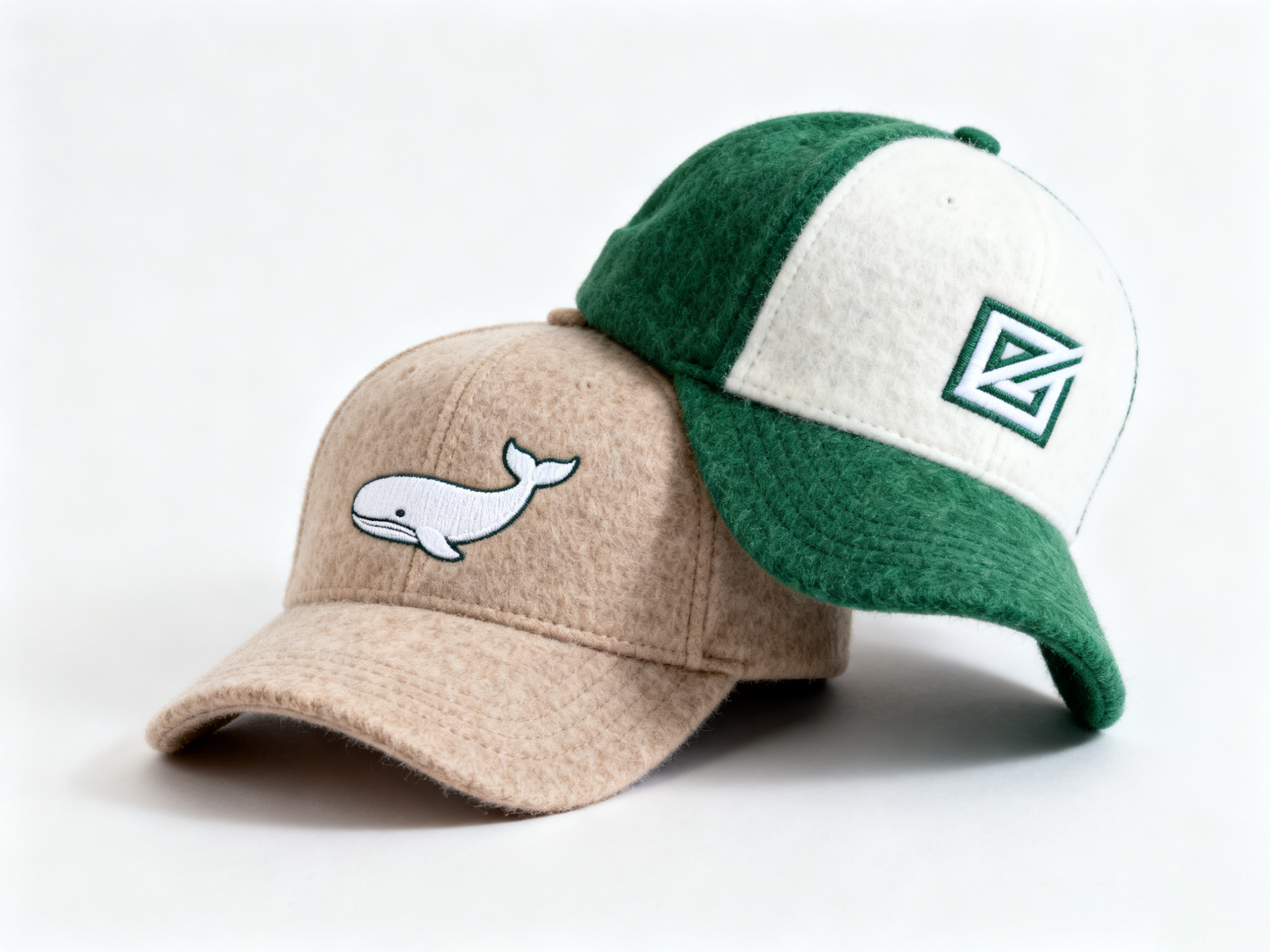 Custom Embroidered Gray Snapback Adjustable Wool Blend Baseball Cap