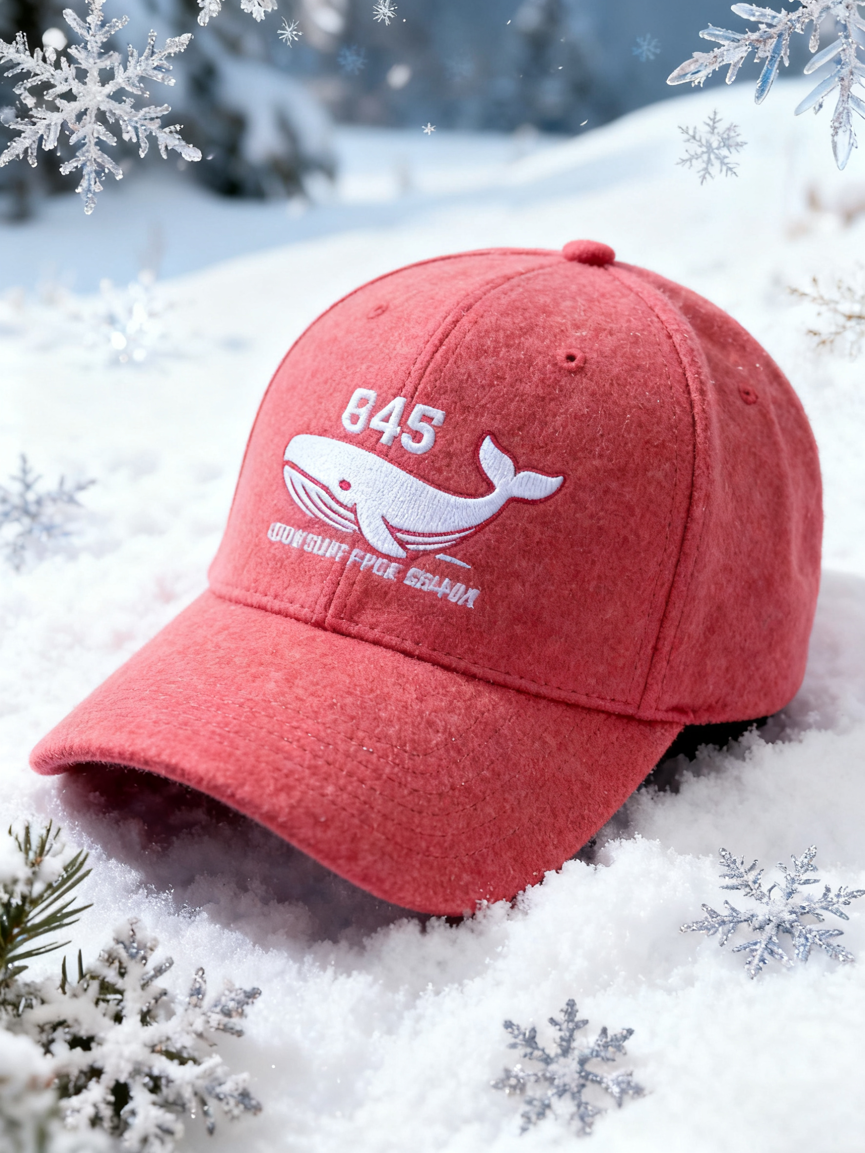 Custom Embroidered Gray Snapback Adjustable Wool Blend Baseball Cap