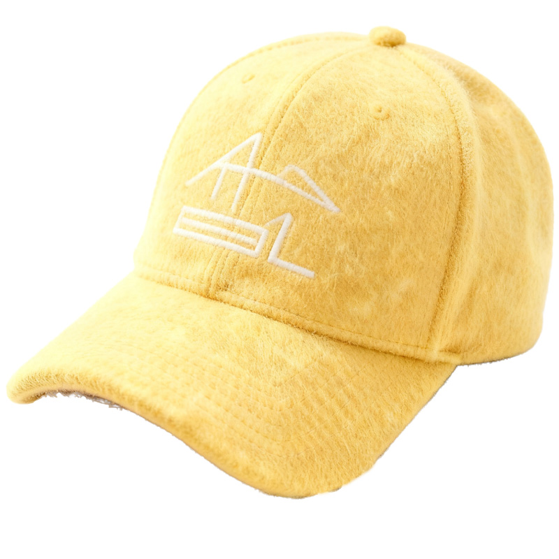 Custom Embroidered Gray Snapback Adjustable Wool Blend Baseball Cap