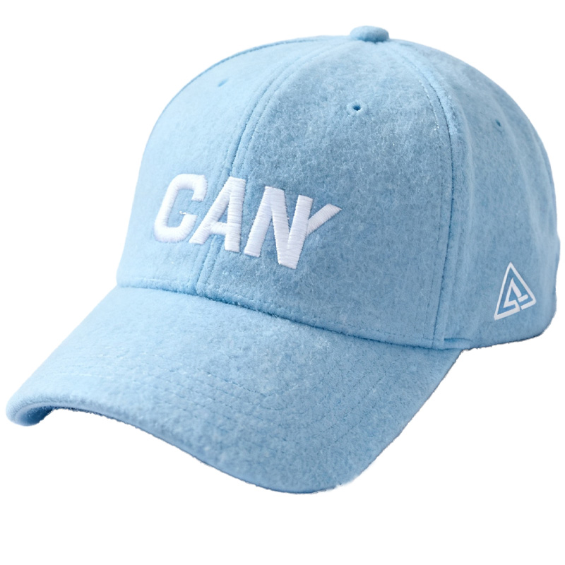 Custom Embroidered Gray Snapback Adjustable Wool Blend Baseball Cap