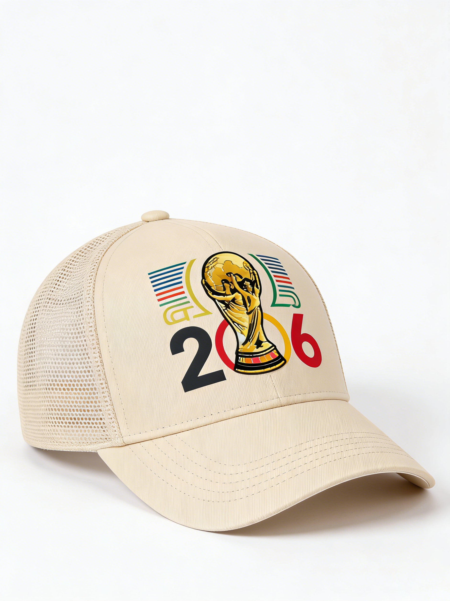 FIFA World Cup 2026 Hat with Embroidered Gray Adjustable Cotton Denim Baseball Cap