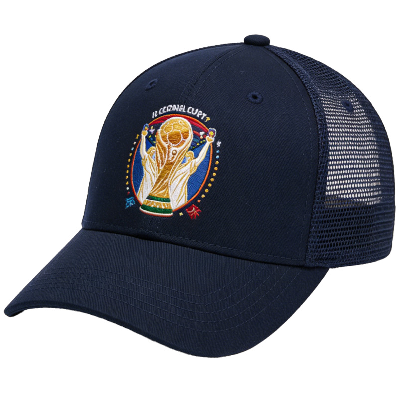 FIFA World Cup 2026 Hat with Embroidered Gray Adjustable Cotton Denim Baseball Cap