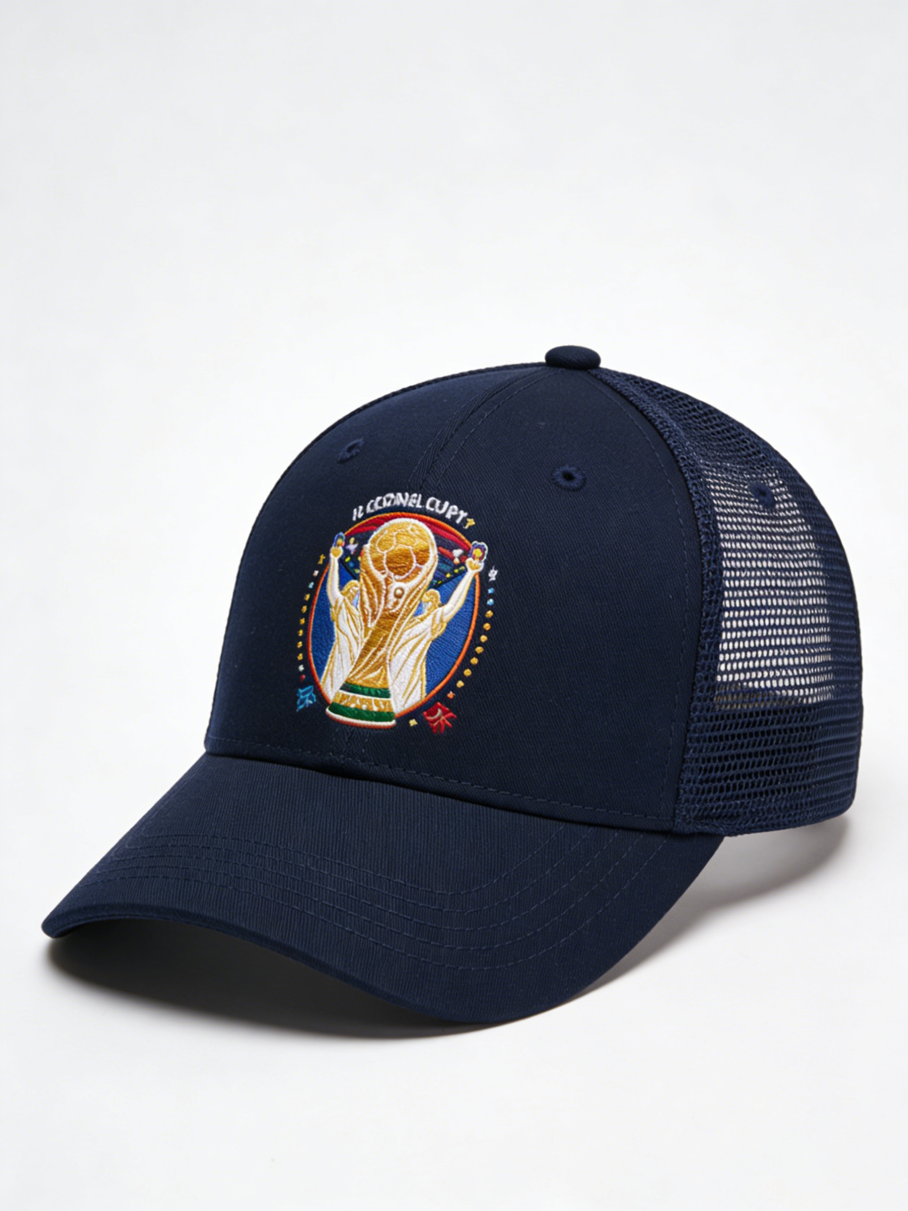 FIFA World Cup 2026 Hat with Embroidered Gray Adjustable Cotton Denim Baseball Cap