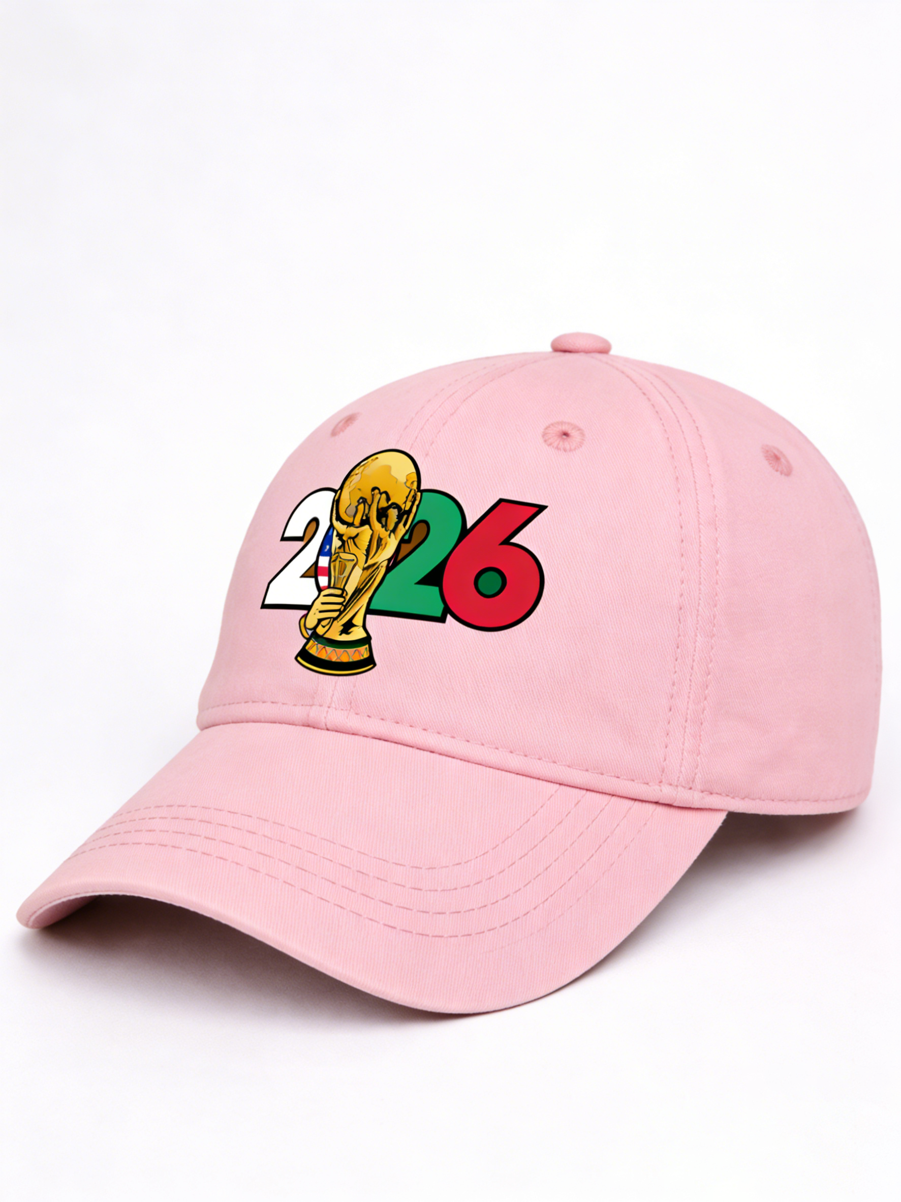 FIFA World Cup 2026 Hat with Embroidered Gray Adjustable Cotton Denim Baseball Cap