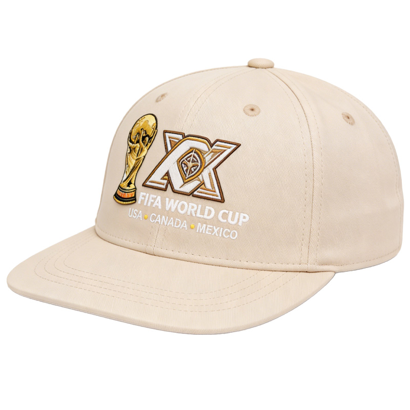 FIFA World Cup 2026 Hat with Embroidered Gray Adjustable Cotton Denim Baseball Cap
