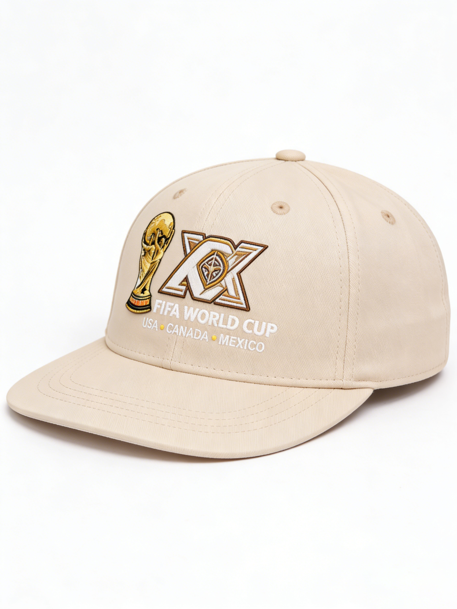 FIFA World Cup 2026 Hat with Embroidered Gray Adjustable Cotton Denim Baseball Cap