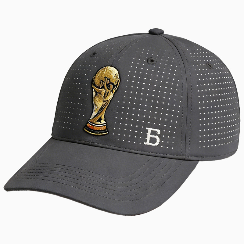 2026 FIFA World Cup Embroidered Gray Cotton Denim Adjustable Baseball Cap