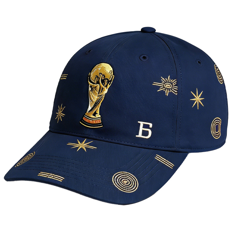 2026 FIFA World Cup Gray Cotton Denim Embroidered Adjustable Baseball Cap
