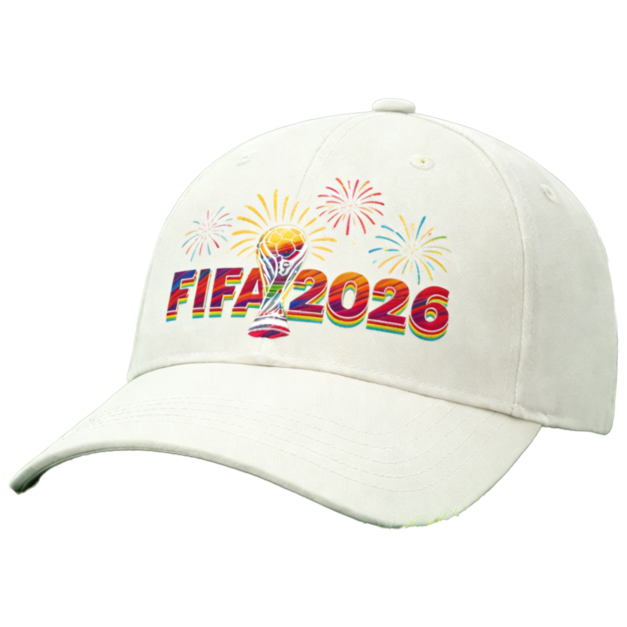 2026 FIFA World Cup Embroidered Gray Cotton Denim Adjustable Baseball Cap