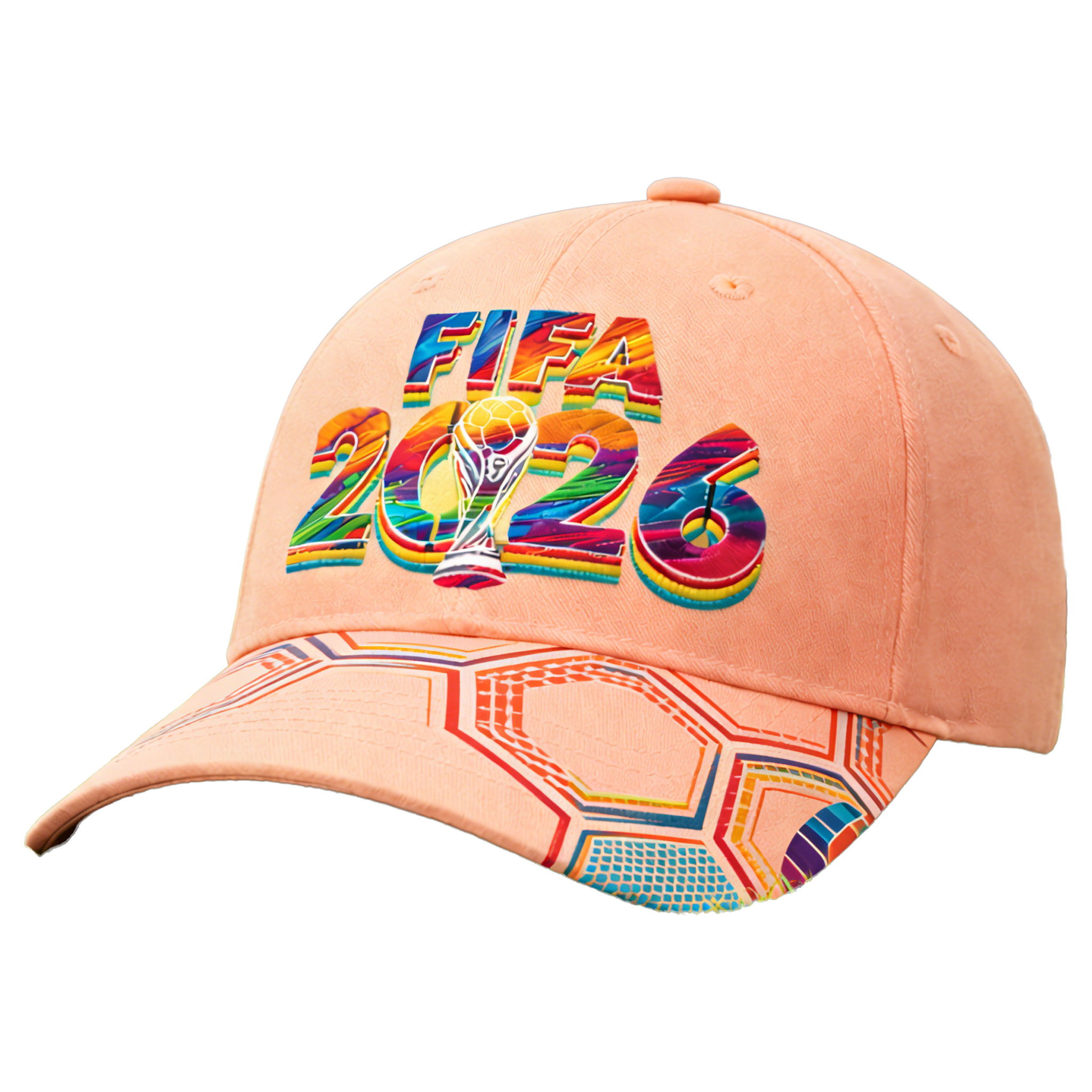 2026 FIFA World Cup Embroidered Gray Cotton Denim Adjustable Baseball Cap