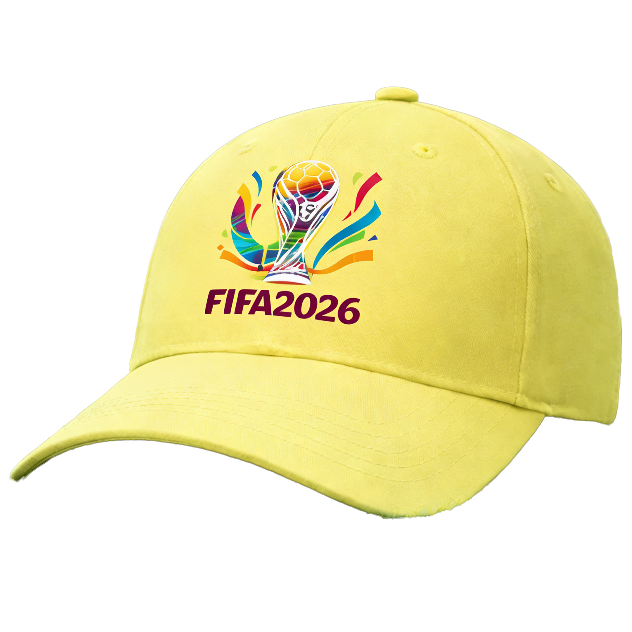 2026 FIFA World Cup Embroidered Gray Cotton Denim Adjustable Baseball Cap