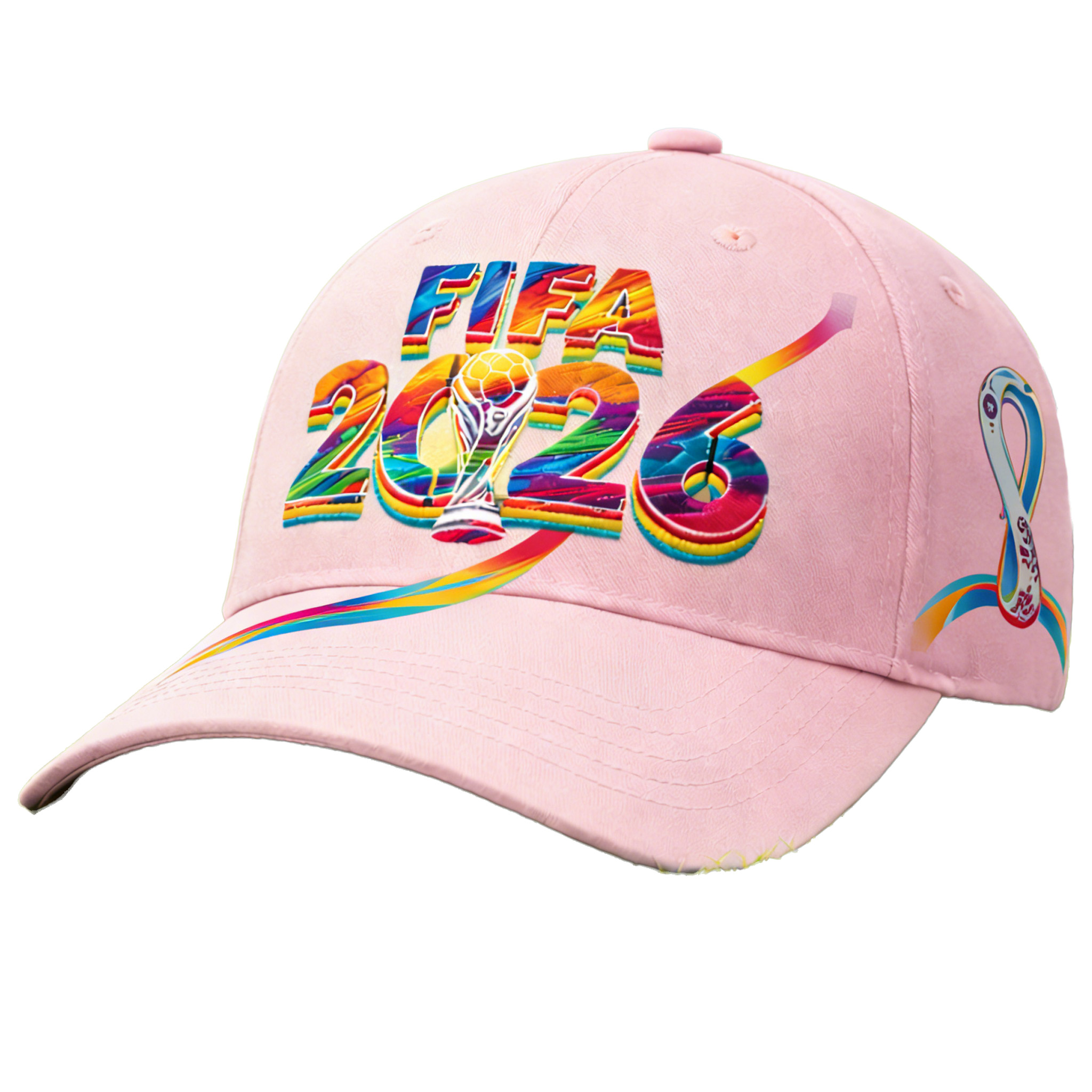 2026 FIFA World Cup Embroidered Gray Cotton Denim Adjustable Baseball Cap