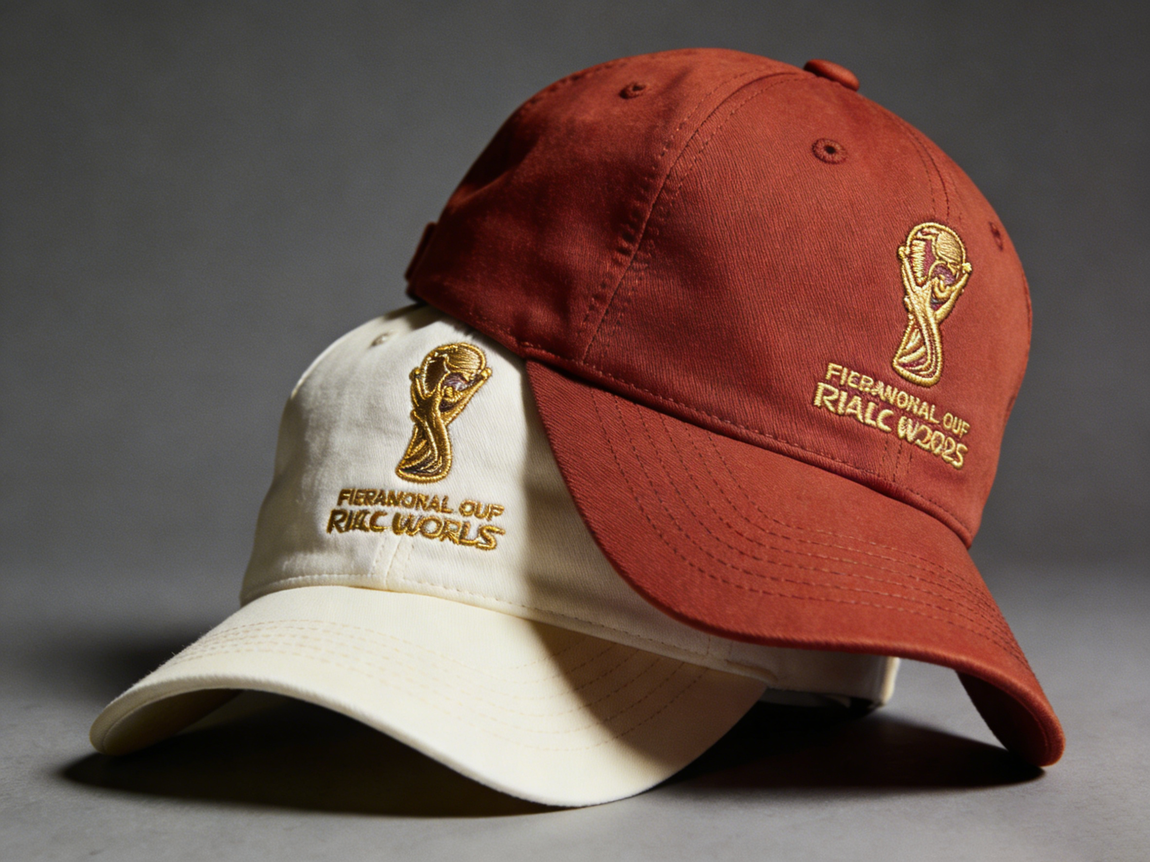 FIFA World Cup 2026 Embroidered Gray Adjustable Cotton Denim Baseball Cap