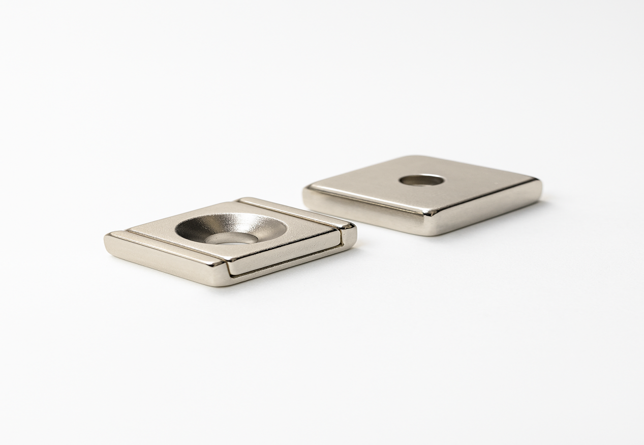 Permanent Single-Countersunk NdFeB Mounting-shaped Magnets