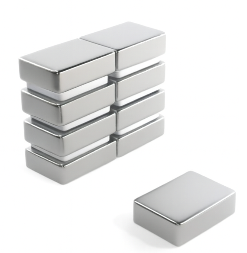 compact super high performance High powered triple coating rectangular block magnets