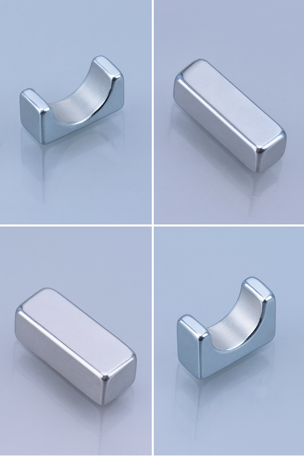 customized industrial strength Zinc coated small trapezoidal shape neodymium magnets