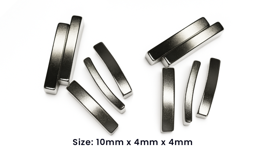 Strong 10mm x 4mm x 4mm Custom Arc Shape Neodymium High-Power NdFeB Magnet