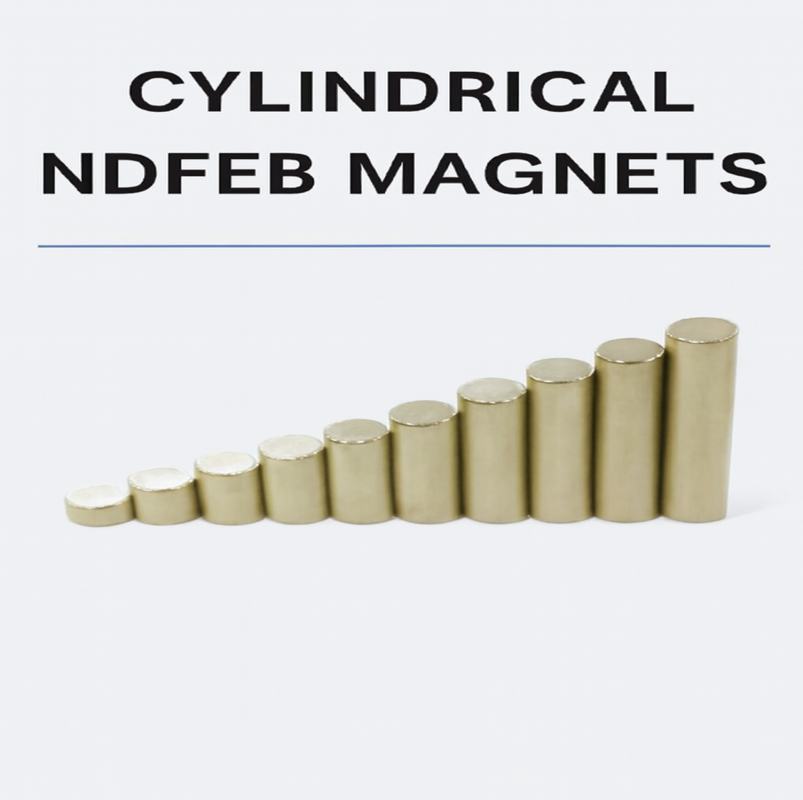 High Strength Custom Cylindrical NdFeB Magnet N35-N52