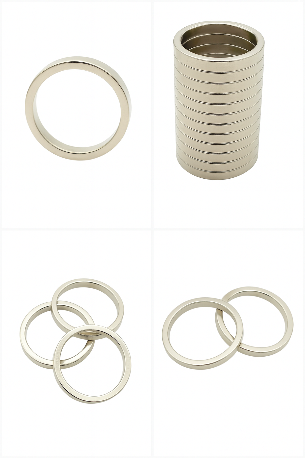 Thin neodymium countersunk ring -shaped magnet