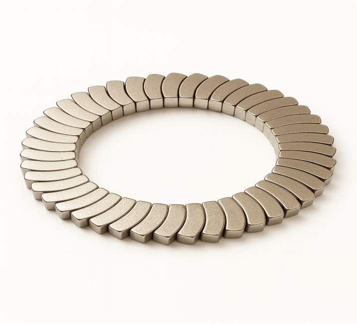 Highly Precision and Custom Arc-Segments NdFeB magnets N35-N52