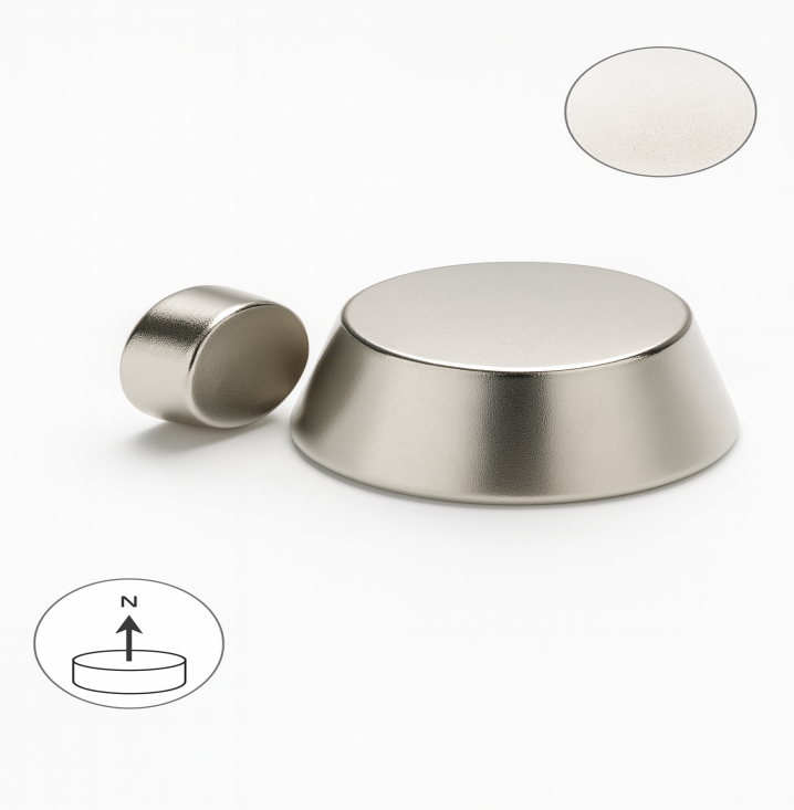 Cone shape high strong Custom NdFeB Magnets N35-N52