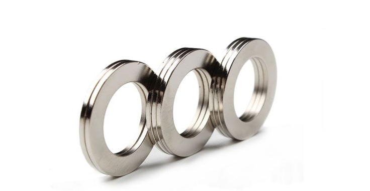 High grade ultra powerful customised high precision tolerance nickel‑coated round NdFeB ring magnet high thermal grade