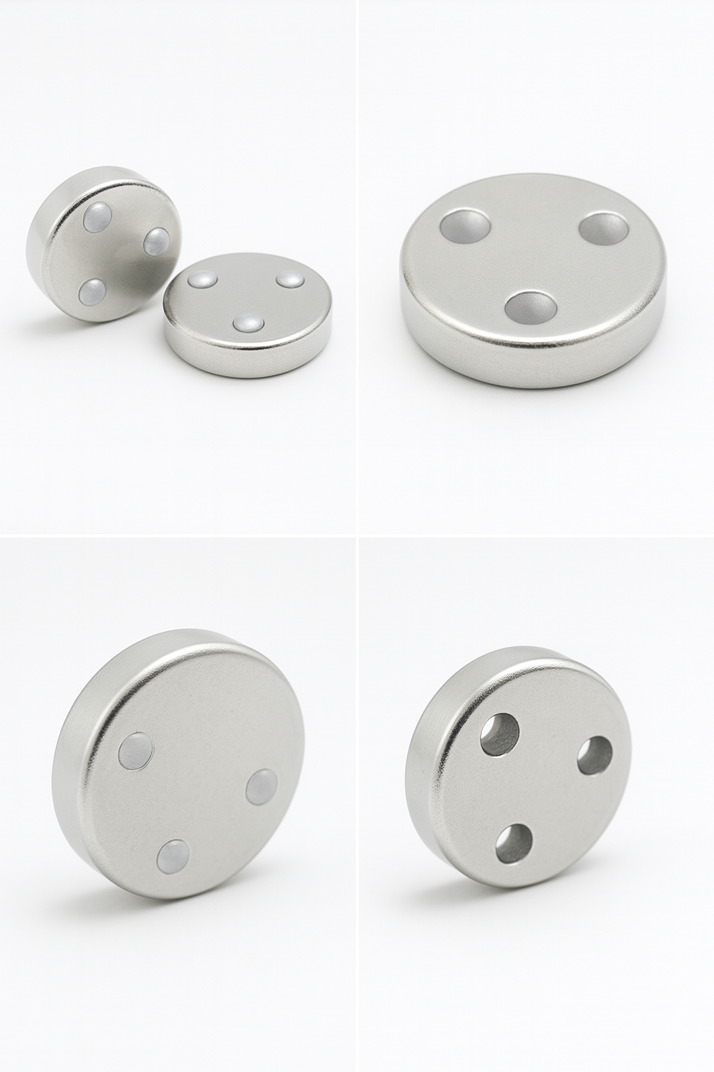 high precision durable plated compact multi-point circular shaped rare earth magnet