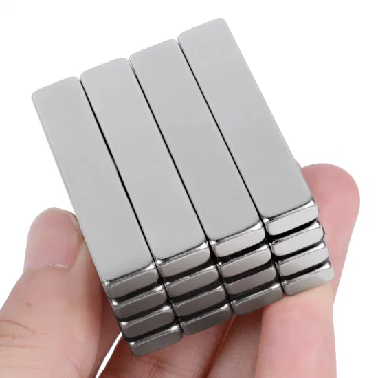 Custom industrial strength precision-engineered ultra-powerful high tolerance high torque rectangular nickel-coated neodymium magnet