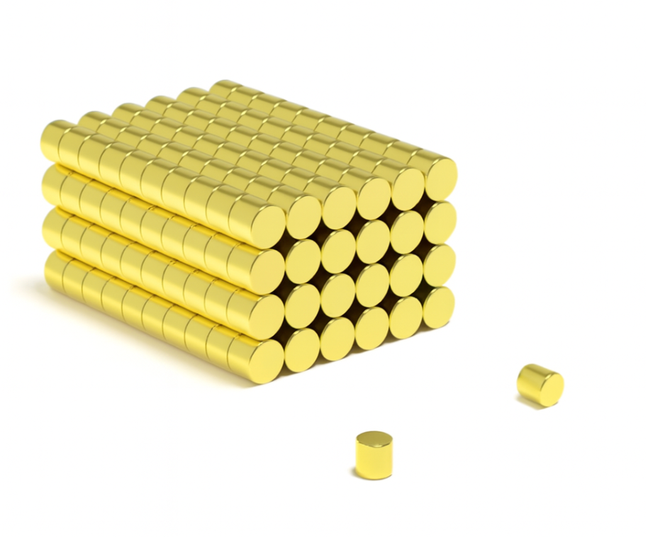 High quality factory cheap price Gold -plating NdFeB Permanent Disc Magnet