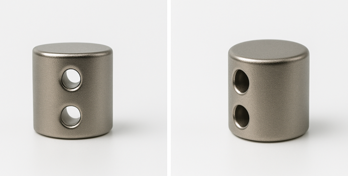custom precision tolerance high coercivity Cylinder shaped rare earth magnets with 2 holes