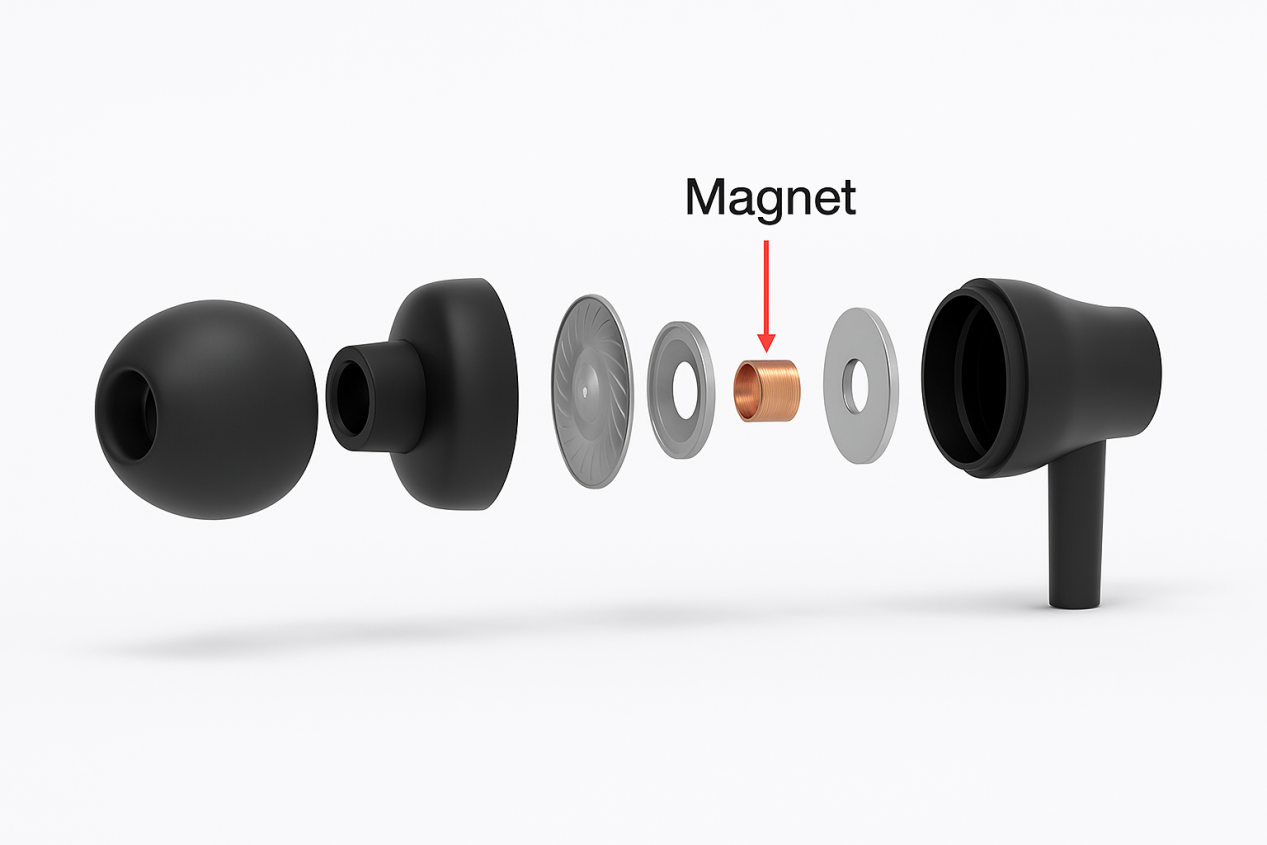 High Strength Custom Shaped NdFeB Magnet for Earbud N35-N52